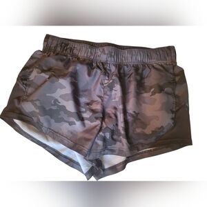 Athletic Camo Women's Shorts Large Running Causual